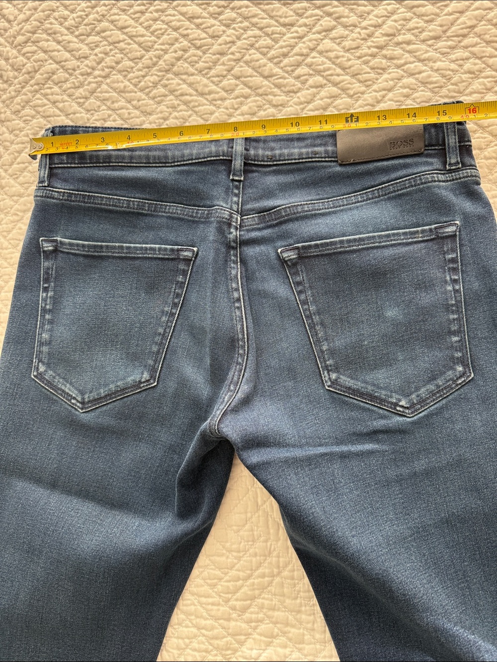 Hugo Boss Men’s Jeans Candiani Denim Straight Leg Size 32 /32 - Picture 8 of 14